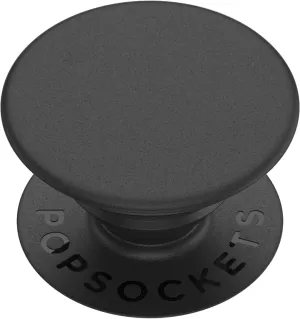 PopSockets: PopGrip with Swappable Top for Phones and Tablets - Black