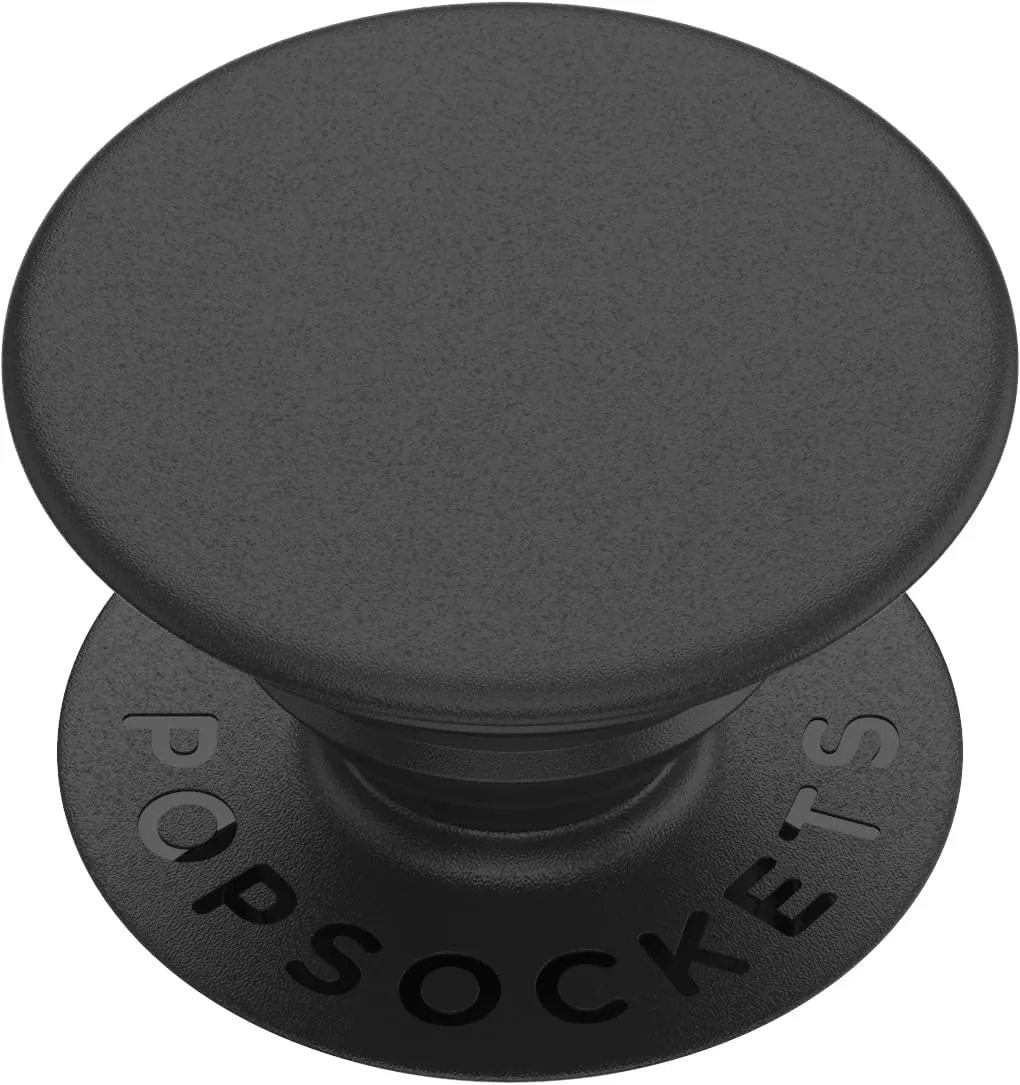 PopSockets: PopGrip with Swappable Top for Phones and Tablets - Black