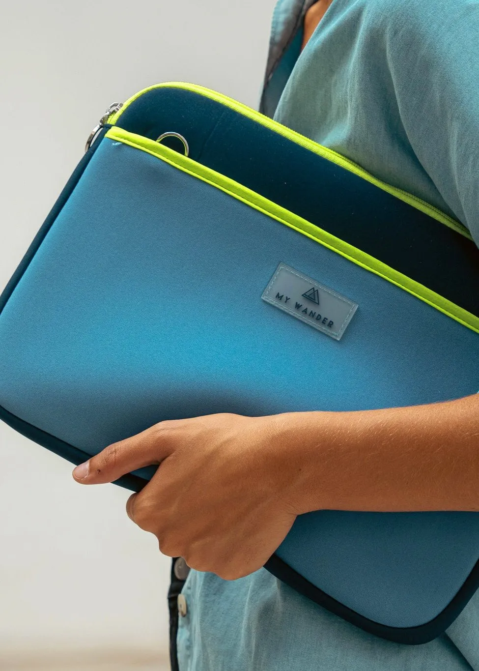Portable case Fluorine Neoprene Navy Denim