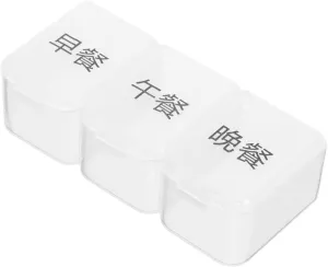 Portable Medicine Case Tight Seal Reusable Pill Organizer for Weekdays Lightweight and Easy to Carry
