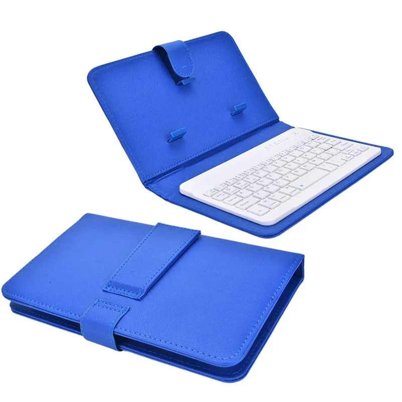 Portable PU Leather Wireless Keyboard Case for iPhone Protective Mobile Phone with Bluetooth Keyboard for iPhone 6 7 Smartphone red