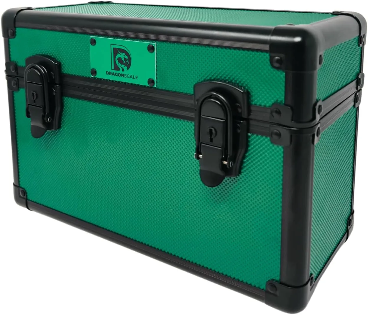 Precision Metal Slab Case – Holds 15 Graded Sports and Trading Cards – Durable Aluminum Storage Box for PSA, BGS, CGC Slabs – X-15 Green