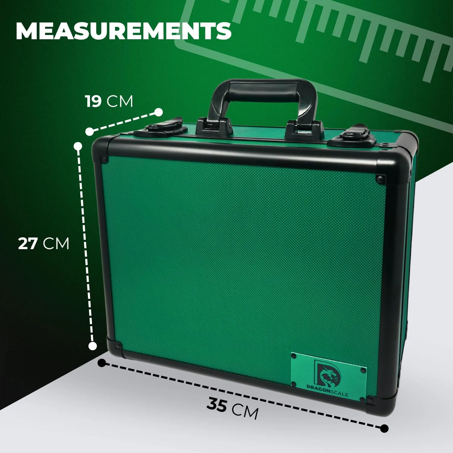Precision Metal Slab Case – Holds 99 Graded Sports and Trading Cards – Durable Aluminum Storage Box for PSA, BGS, CGC Slabs – XL-99 Green