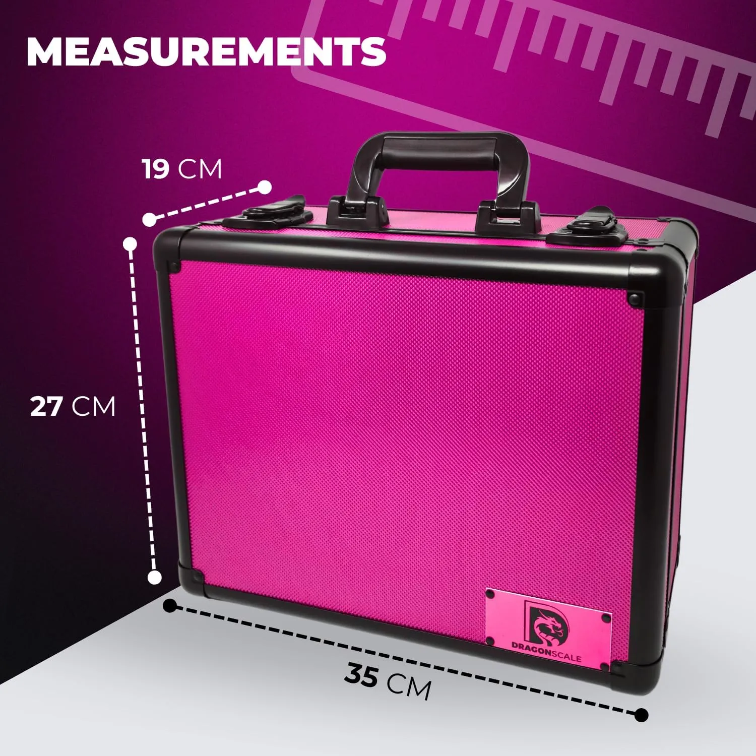 Precision Metal Slab Case – Holds 99 Graded Sports and Trading Cards – Durable Aluminum Storage Box for PSA, BGS, CGC Slabs – XL-99 Pink