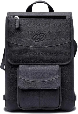 Premium Leather Crossbody Bag, Backpack for 16 MacBook Pro | Protective Carry Case for Apple Laptop BK