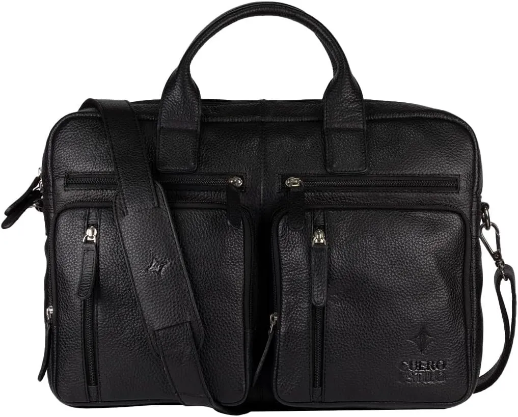 Premium Leather Laptop Bag - Handcrafted Floater Leather, Durable, Stylish.