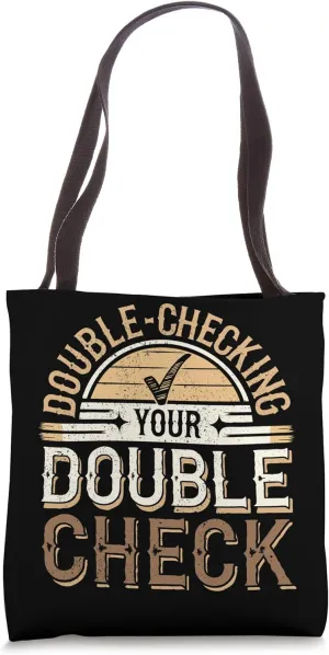 Private Investigator Double Check Funny Investigator Tote Bag