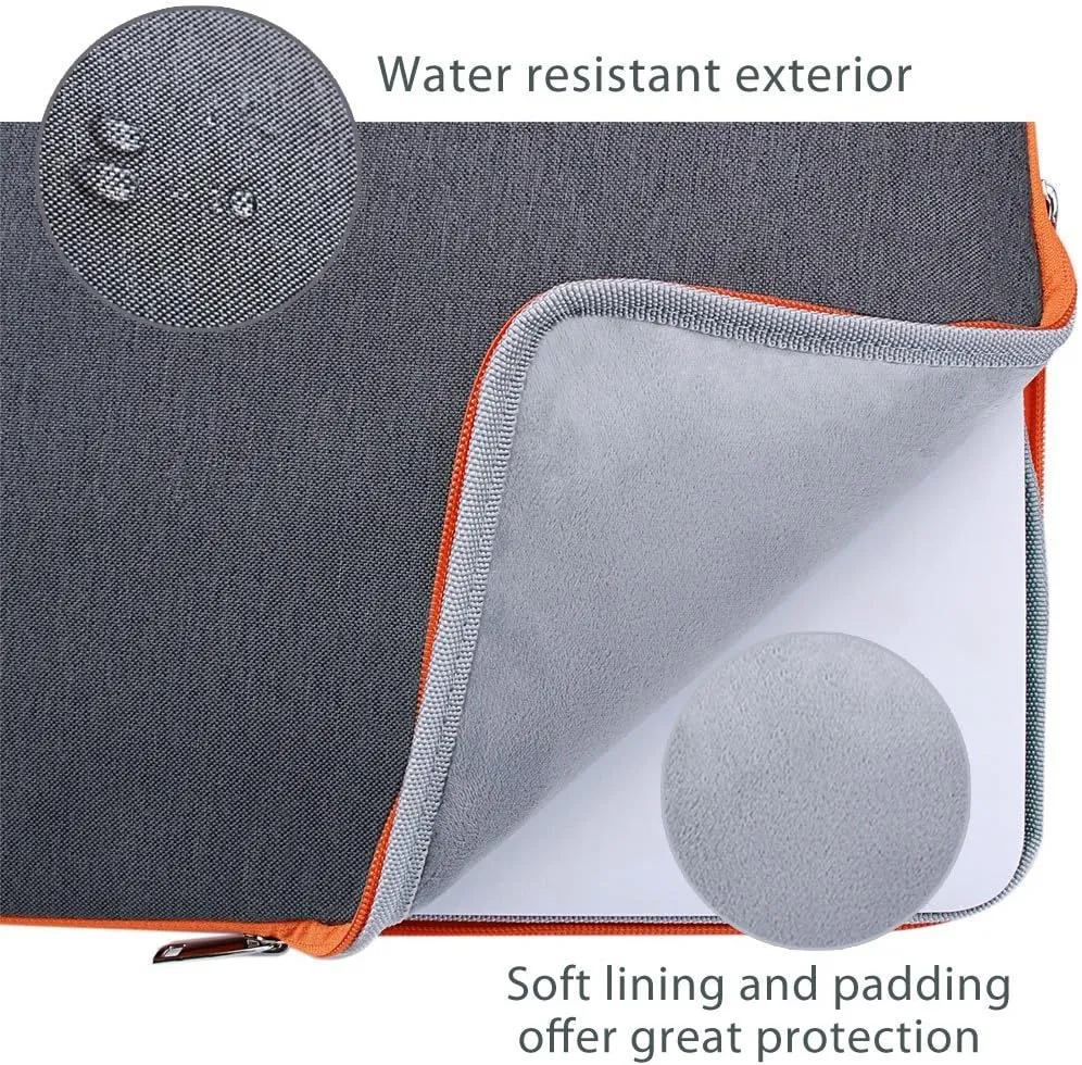 ProCase Laptop Sleeve Case, 13 inch Laptop Bag Compatible with MacBook HP Dell Lenovo ASUS Chromebook -Dark Grey