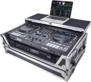ProX XS-RANEFOUR WLT ATA Road Case For RANE Four DJ Controller with Laptop Shelf 1U Rack Space and Wheels
