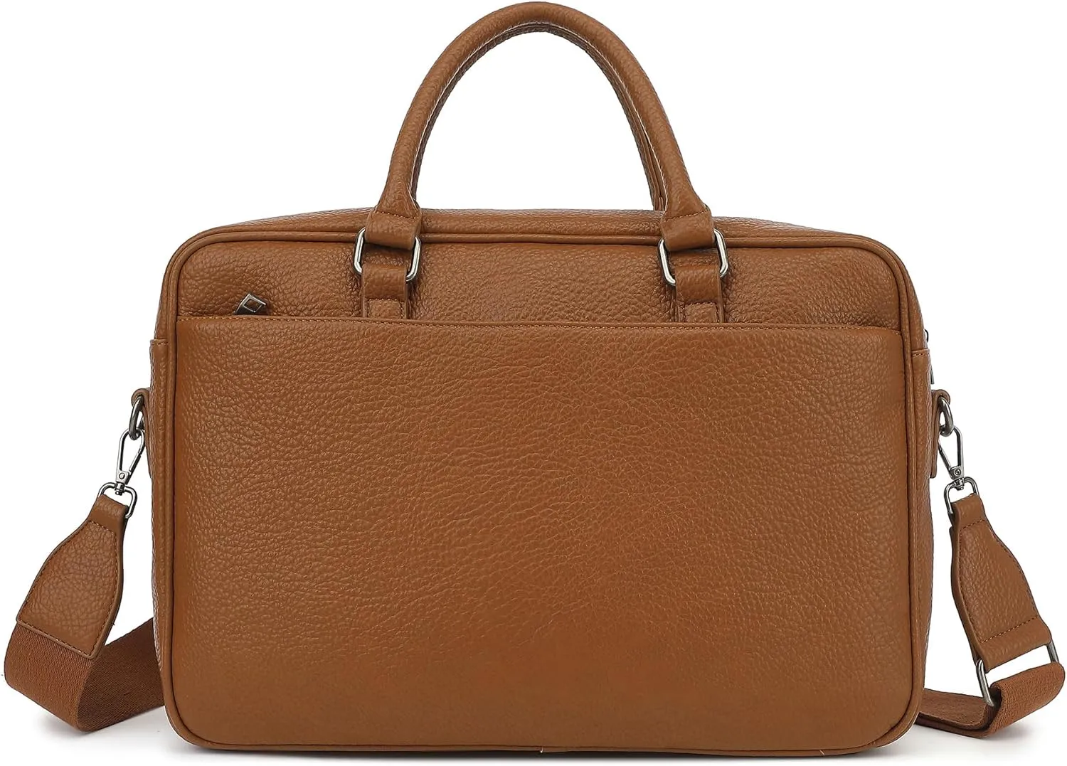 PU Leather Laptop Briefcase, Multi-Functional, Water Repellent, For 15.6 inch Laptops (Coffee PU)