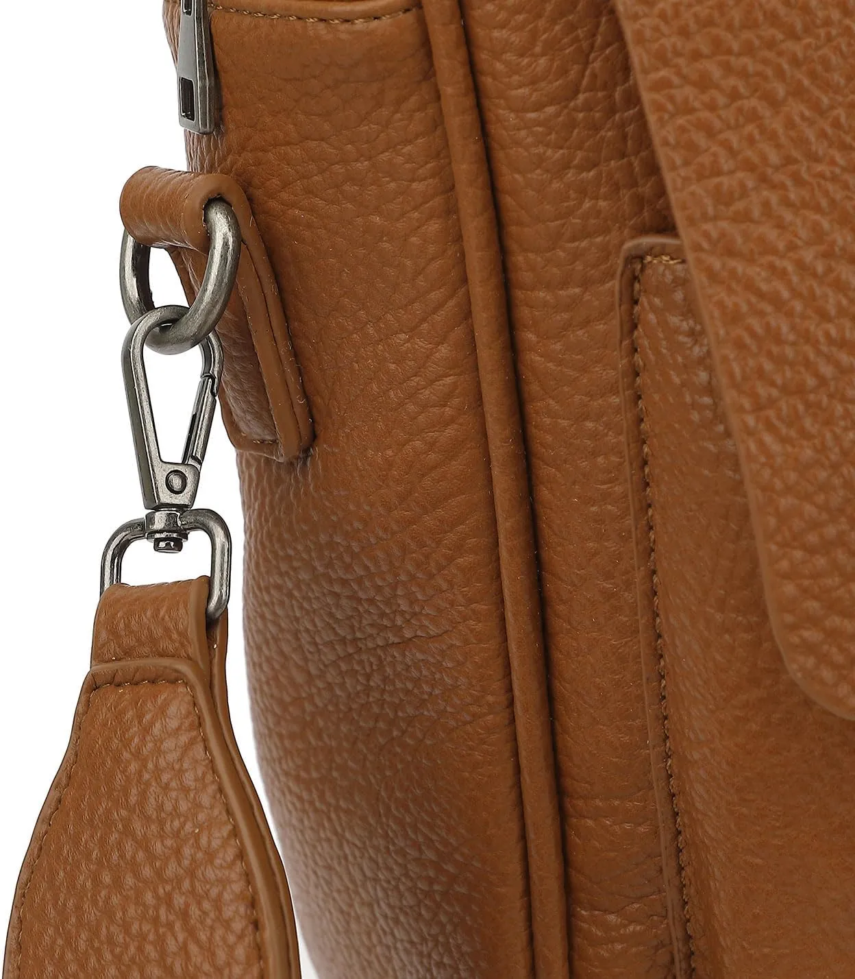 PU Leather Laptop Briefcase, Multi-Functional, Water Repellent, For 15.6 inch Laptops (Coffee PU)