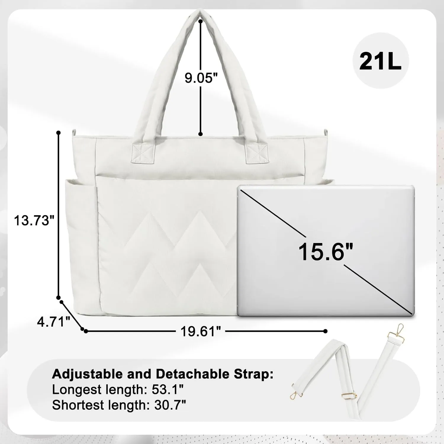 Puffer Tote Bag for Women Nylon Quilted Tote Bag Lightweight Puffy Shoulder Bag Black Camel White Pink