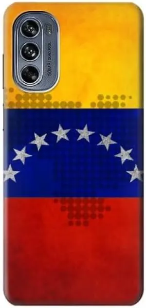 R2974 Venezuela Football Soccer Map Flag Case Cover for Motorola Moto G62 5G