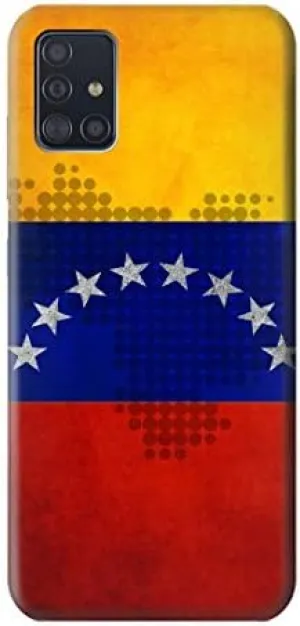R2974 Venezuela Football Soccer Map Flag Case Cover for Samsung Galaxy A51