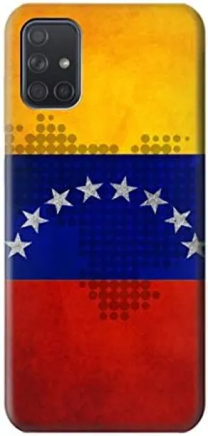 R2974 Venezuela Football Soccer Map Flag Case Cover for Samsung Galaxy A71