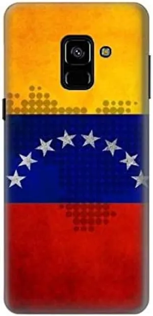 R2974 Venezuela Football Soccer Map Flag Case Cover for Samsung Galaxy A8 (2018)