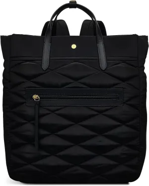 RADLEY London Haymarket Lane Responsible Women’s Large Recycled Fabric Ziptop Backpack, Black