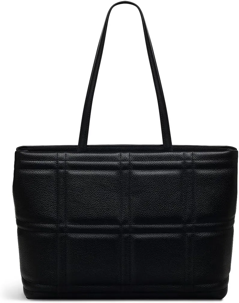 RADLEY London Sunny Dene Quilt Women’s Medium Leather Ziptop Tote Bag, Black