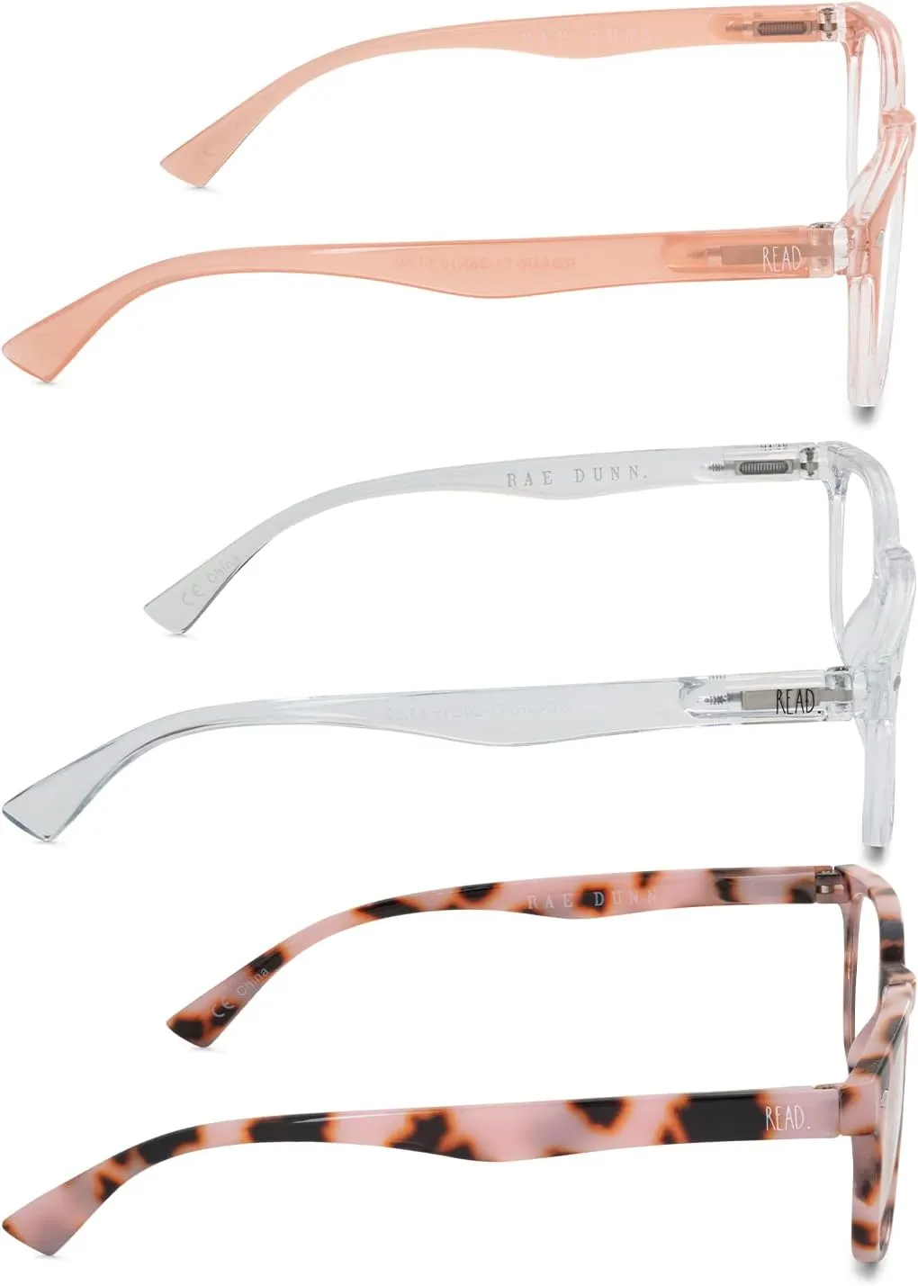 Rae Dunn "JUDY Premium Reading Glasses - 3 Pack w/READ Signature Font