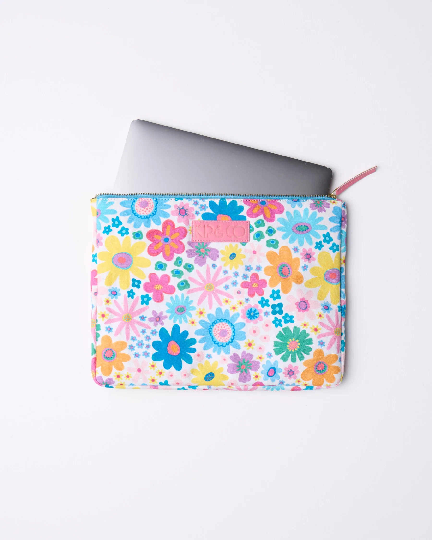 Rainbow Flowers Laptop Case