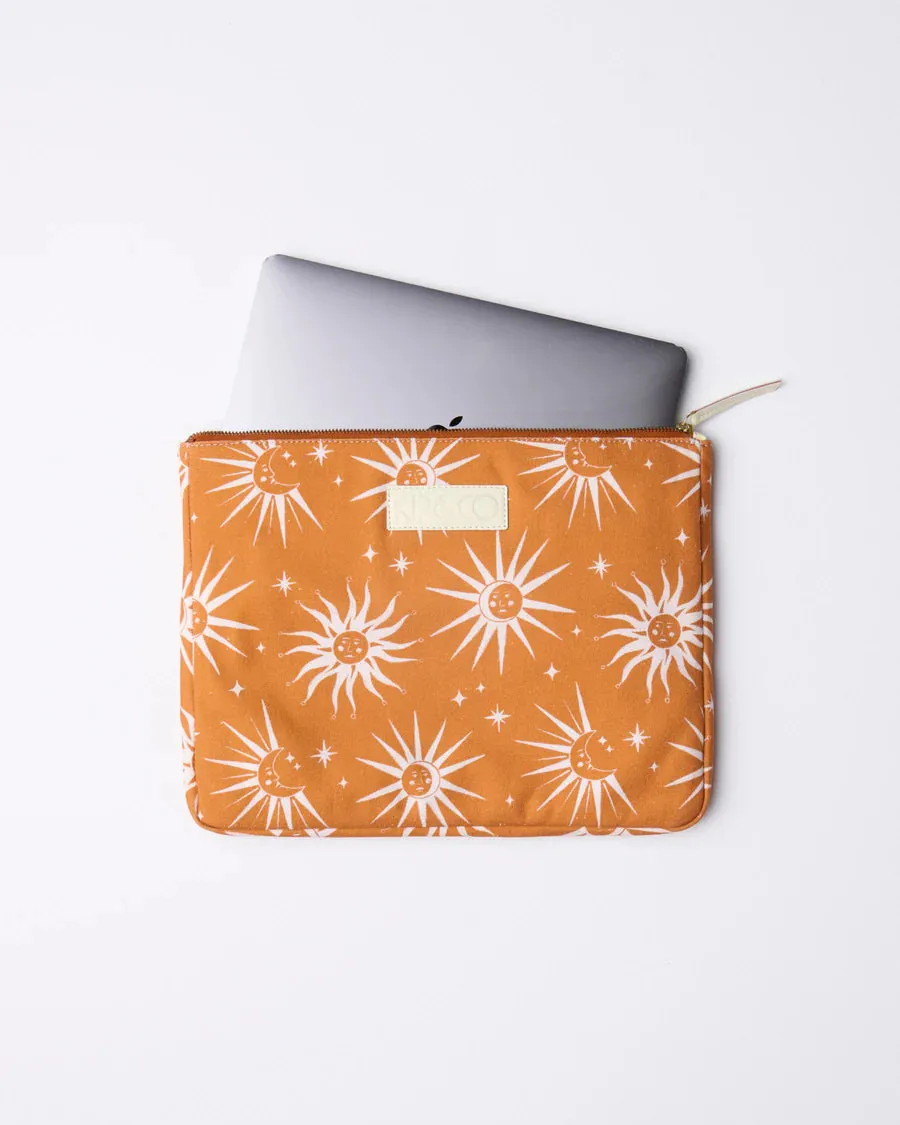 Ray Of Light Ochre Laptop Case