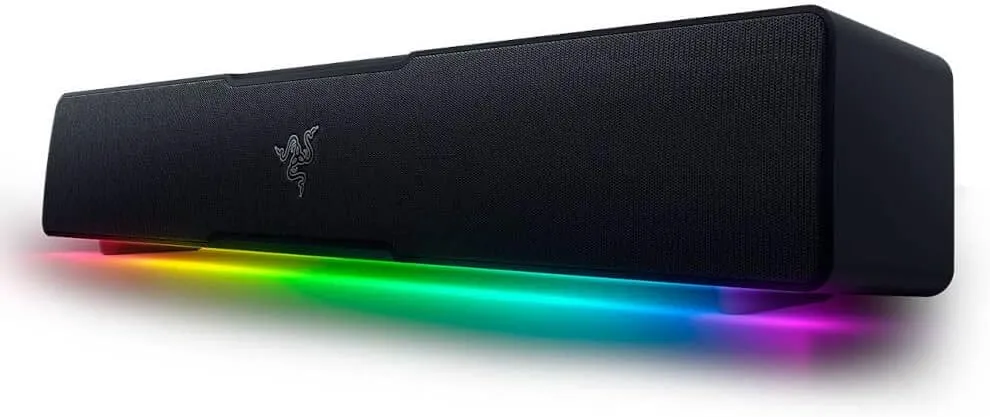 Razer Leviathan V2 X PC Soundbar with Full-Range Drivers - Compact Design - Chroma RGB - USB Type C Power and Audio Delivery - Bluetooth 5.0 - for PC, Laptop, Smartphones, Tablets & Nintendo Switch