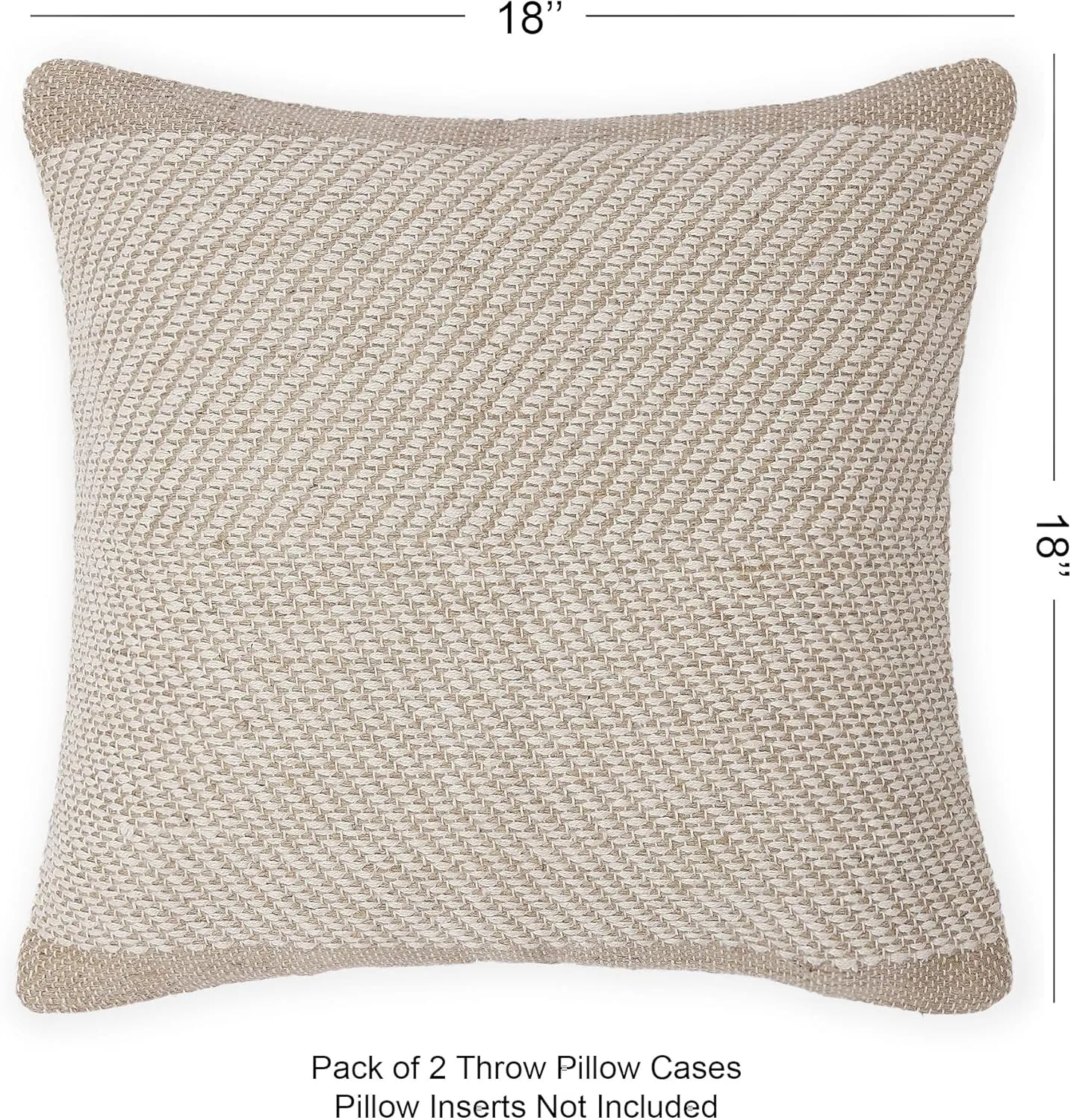 REDEARTH · Handmade Boho Throw Pillow Covers - Bohemian Chic Farmhouse Style - Accent Woven Indoor and Outdoor Pillow Cushion Cases for Couch - Bed - Chair - Sofa - Benches – Set of 2-18"x18" -