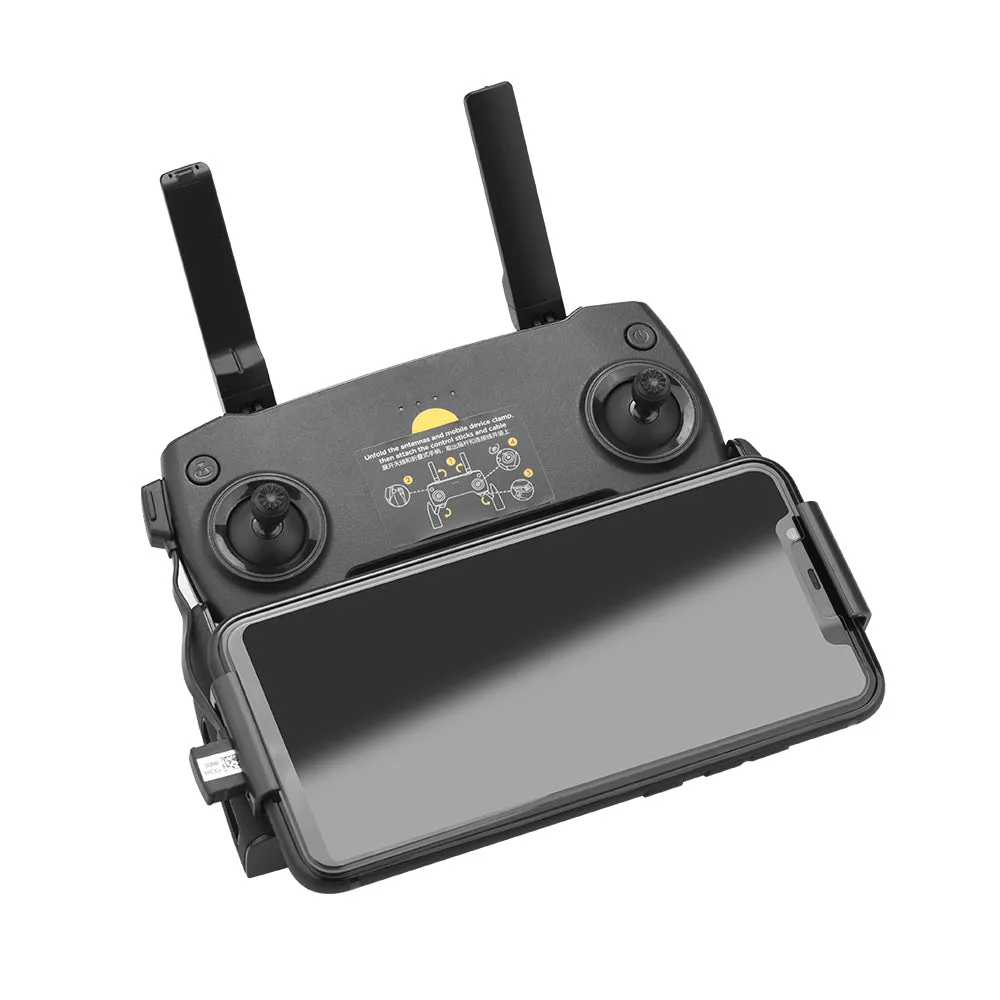 Remote Control Mount Phone Case Holder Bracket For DJI Mavic 2/Mini/Pro/Air Spark black