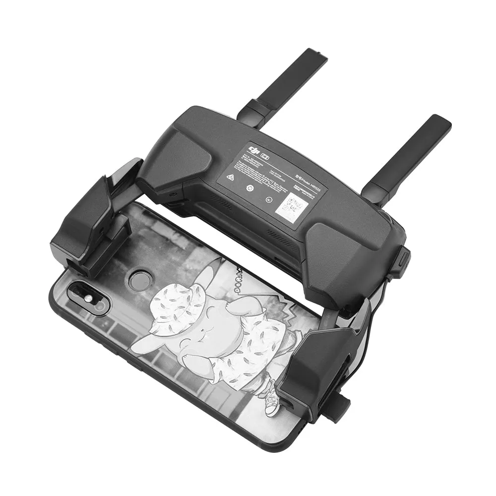 Remote Control Mount Phone Case Holder Bracket For DJI Mavic 2/Mini/Pro/Air Spark black