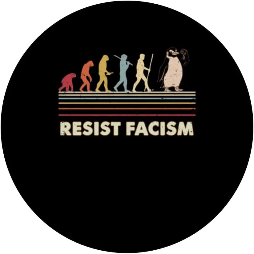 Resist Facism Evolution Movement Stand PopSockets Adhesive PopGrip