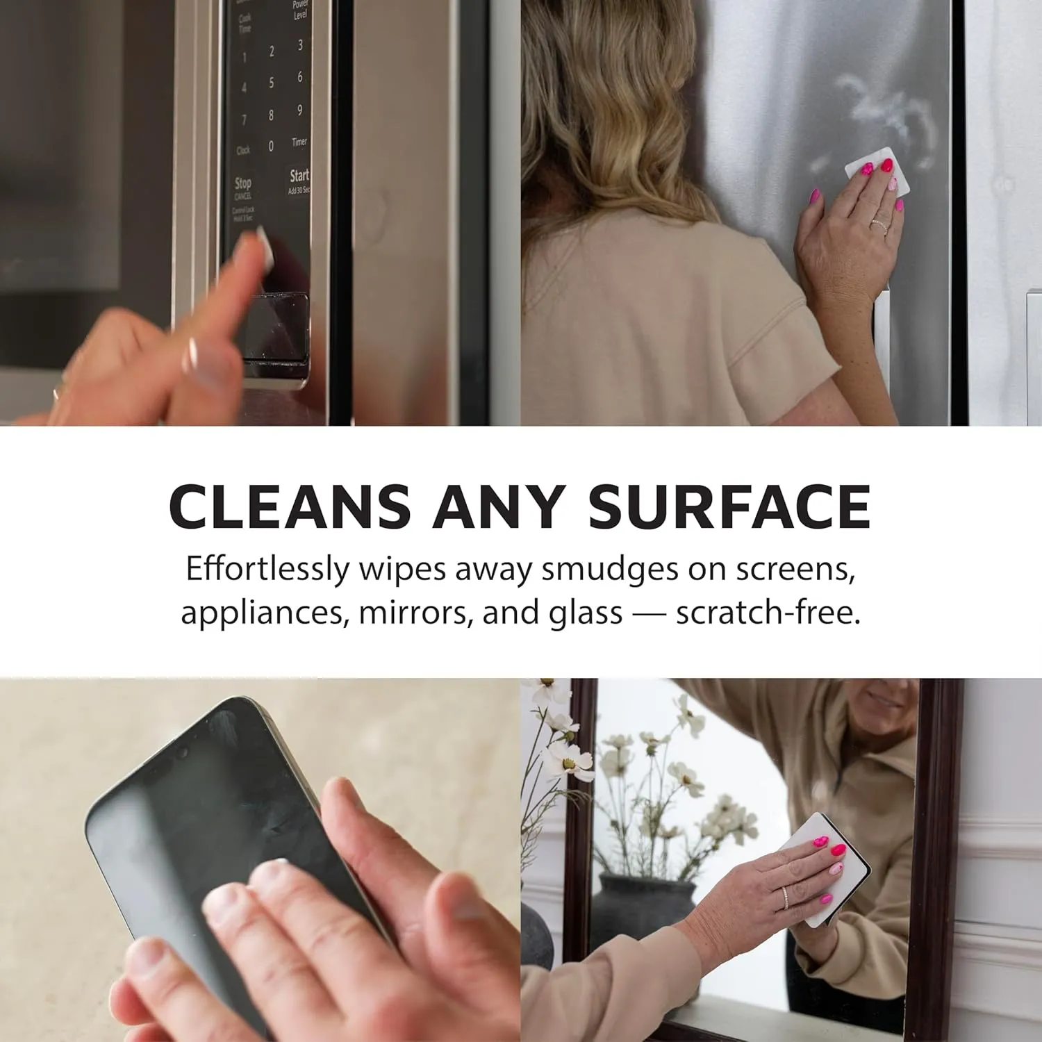 Restickable Cleaning Pads – Reusable, Washable, Multi-Surface Cleaner for Home & Kitchen, Blue Slate