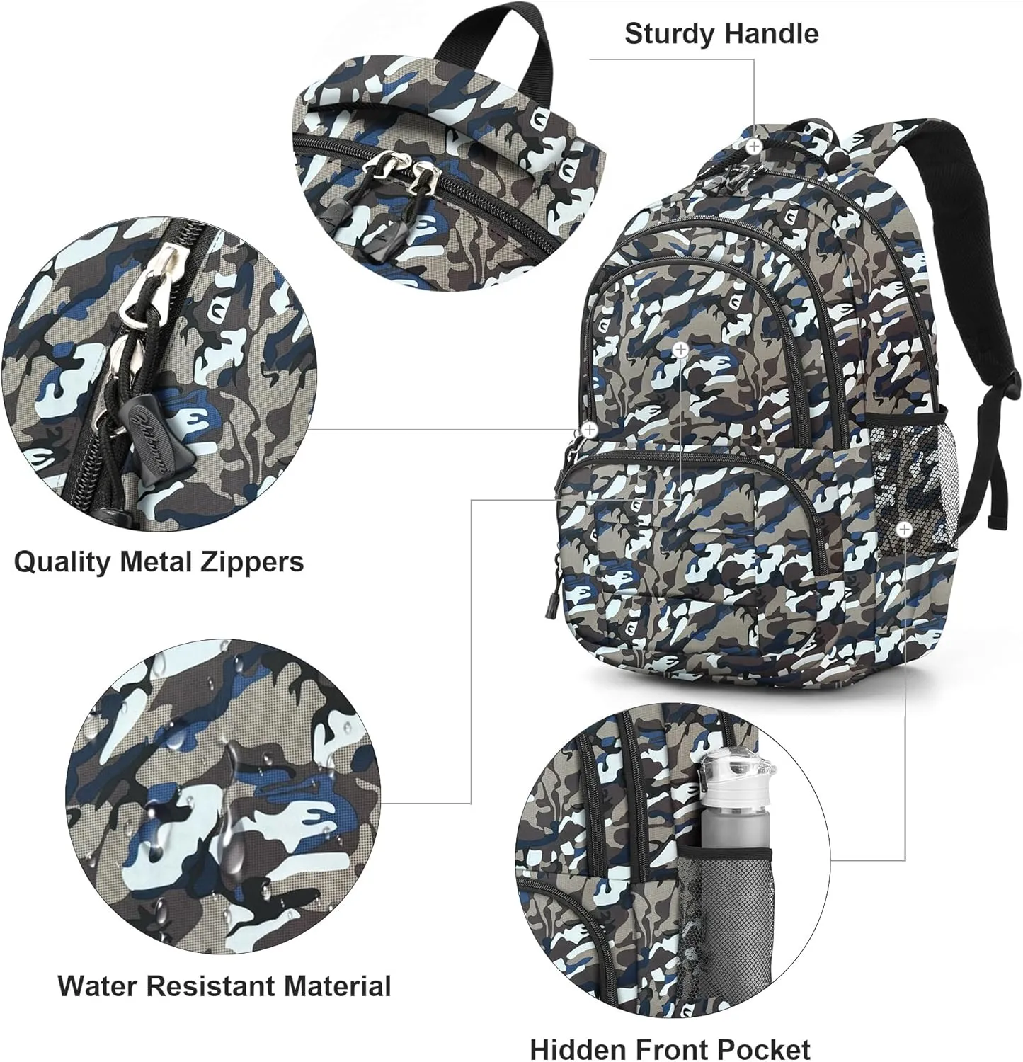 rickyh style Lightweight Elementary Durable Backpack Student Kids Waterproof Backpack