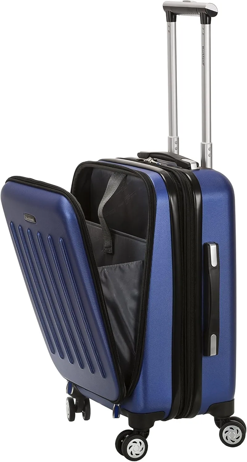 Rockland Titan Hardside Spinner Luggage, Blue, Carry-On 19-Inch
