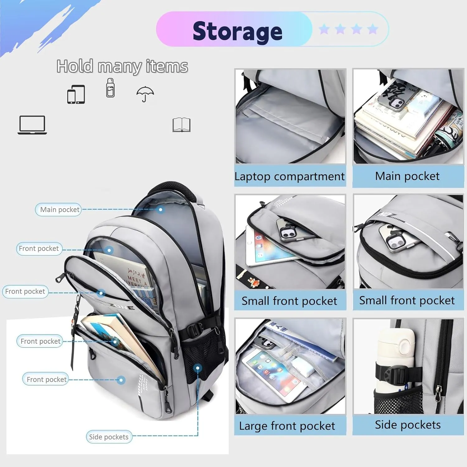 Rolling Backpack for Boys Trolley Bookbag with Wheels for Teens Wheeled Luggage Laptop Backpack