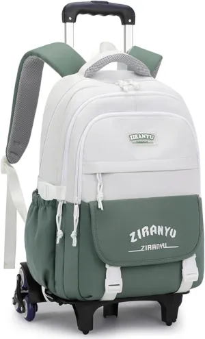 Rolling Backpack,Backpack with Wheels for Boys,Capacity Wheeled Bookbag for School,Roller Backpack