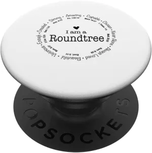 Roundtree Family Name - Mom Name Mothers Day PopSockets Standard PopGrip
