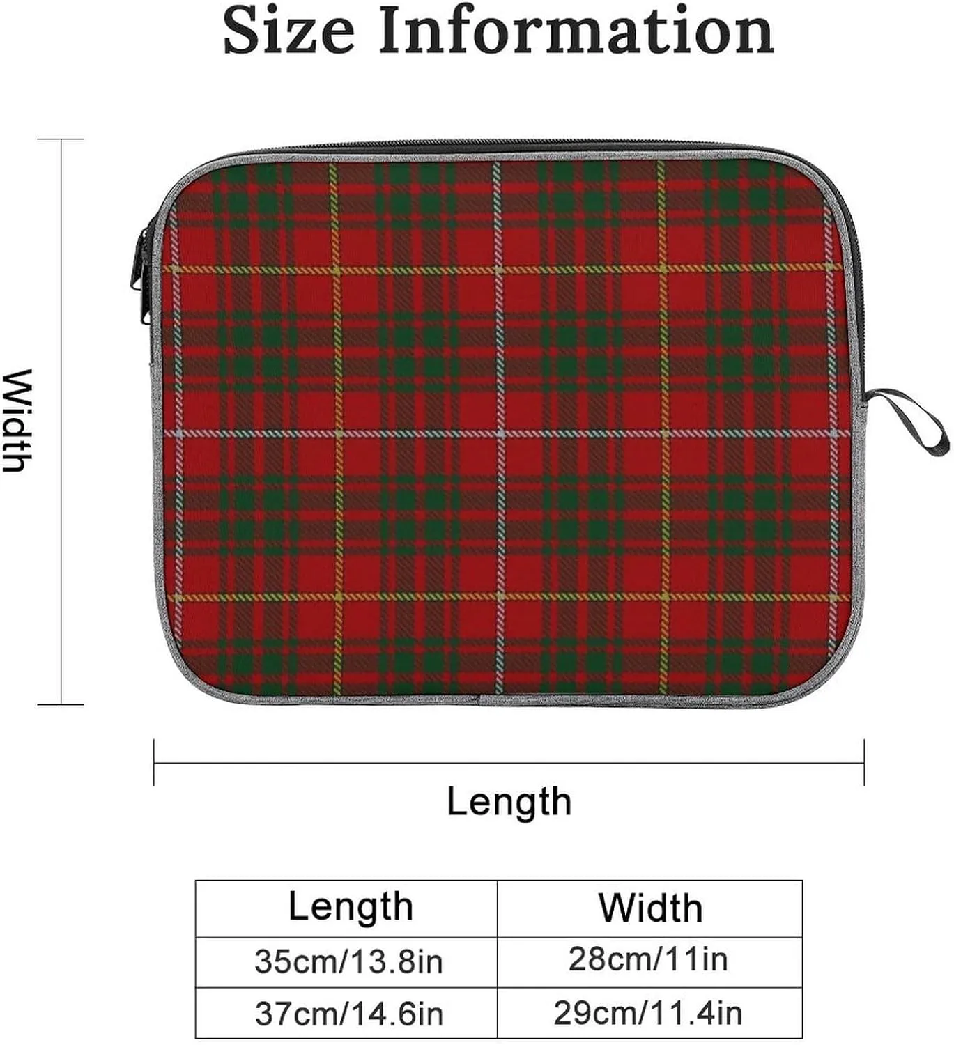 Royal Stewart Tartan Large Capacity Portable Laptop Case Unisex
