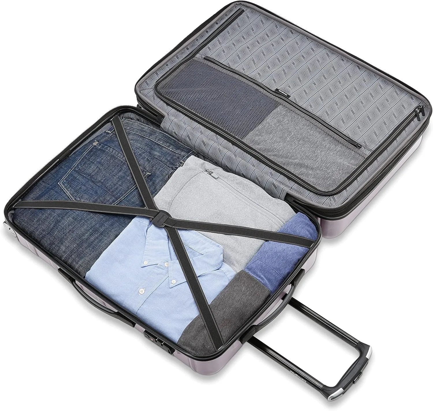 Samsonite Omni 2 Hardside Expandable Luggage with Spinner Wheels, ICY Lilac, 2-Piece Set (19/28)