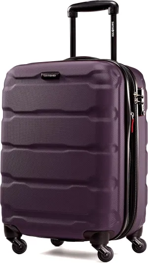 Samsonite Omni PC Hardside Expandable Luggage with Spinner Wheels, Purple, Carry-On 20-Inch