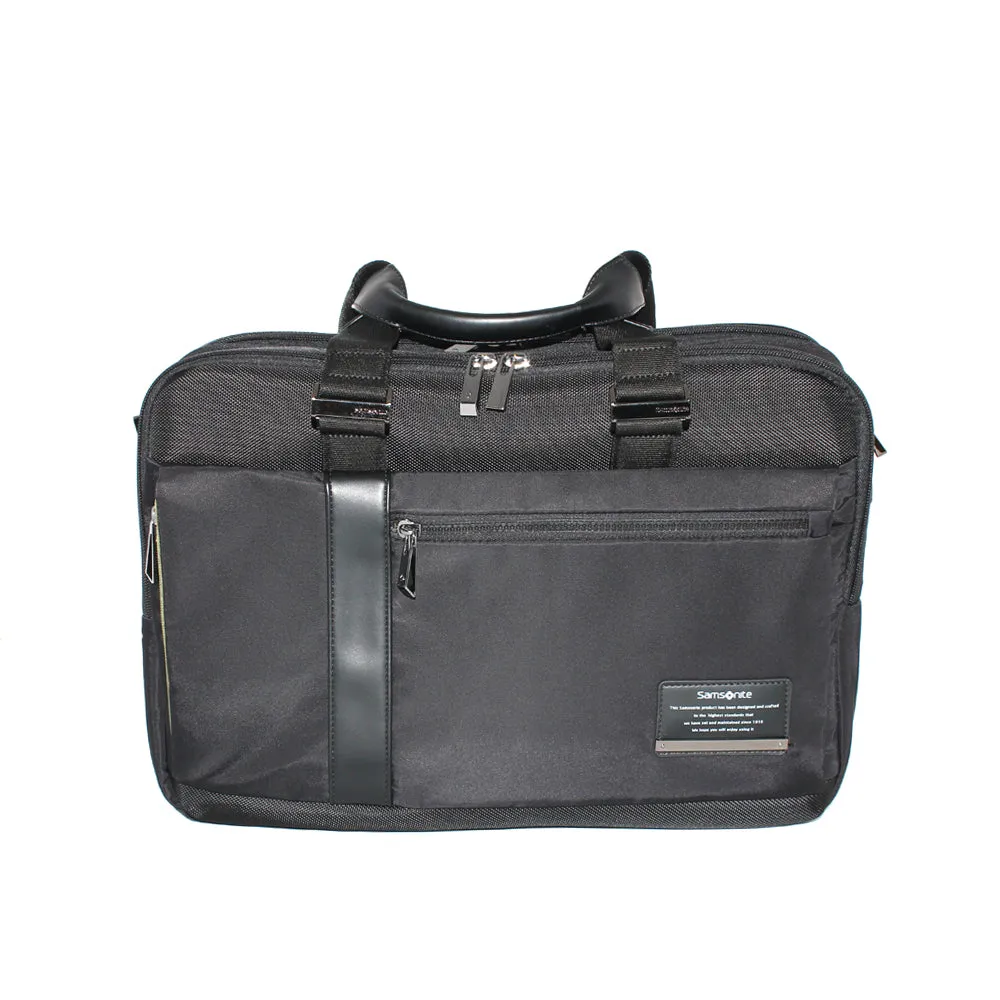 Samsonite Openroad Bailhandle Bag Expandable Jet Black Size 15.6Cm
