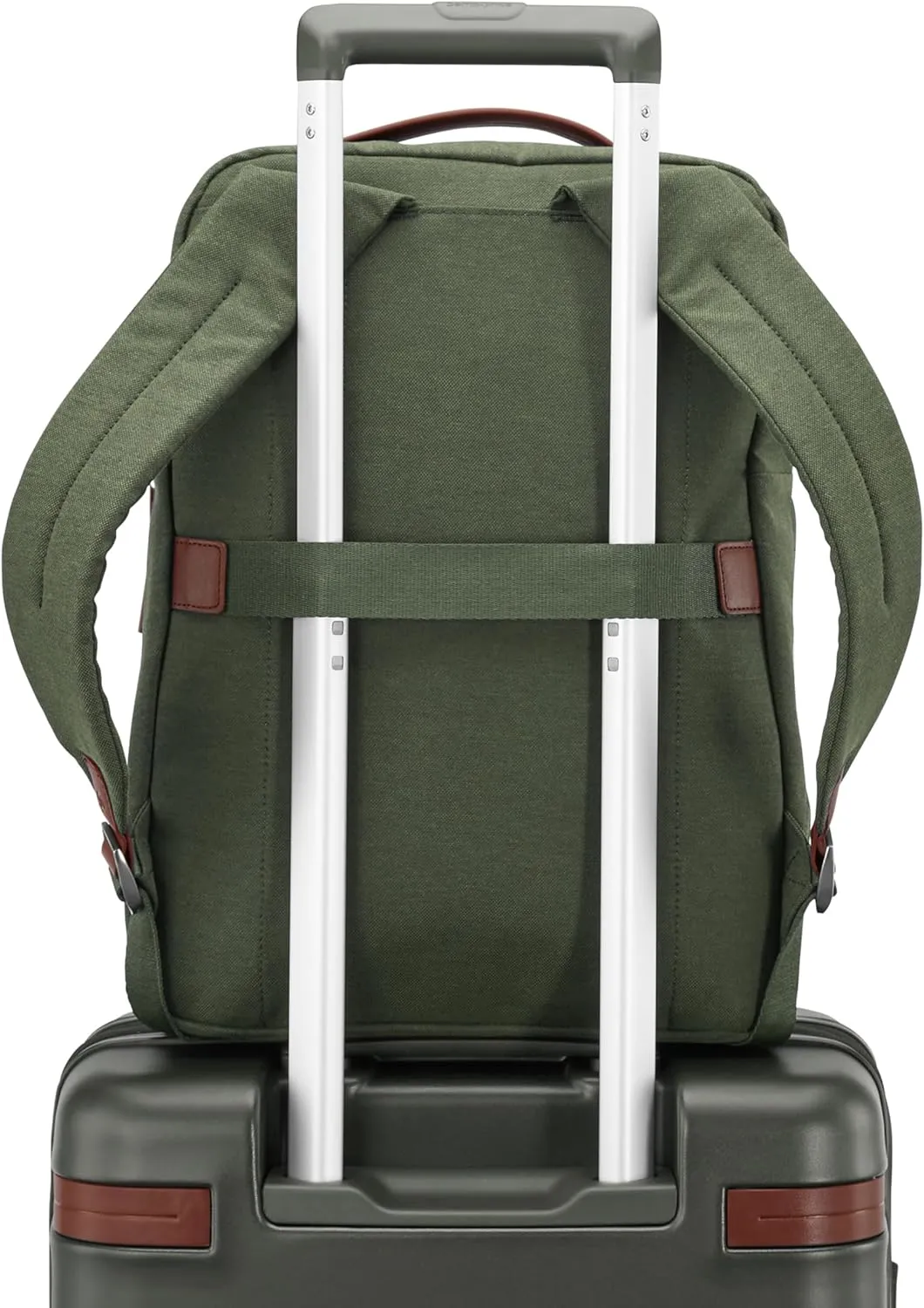 Samsonite Virtuosa Carry-On Travel Backpack with Padded Laptop Sleeve, Pine Green