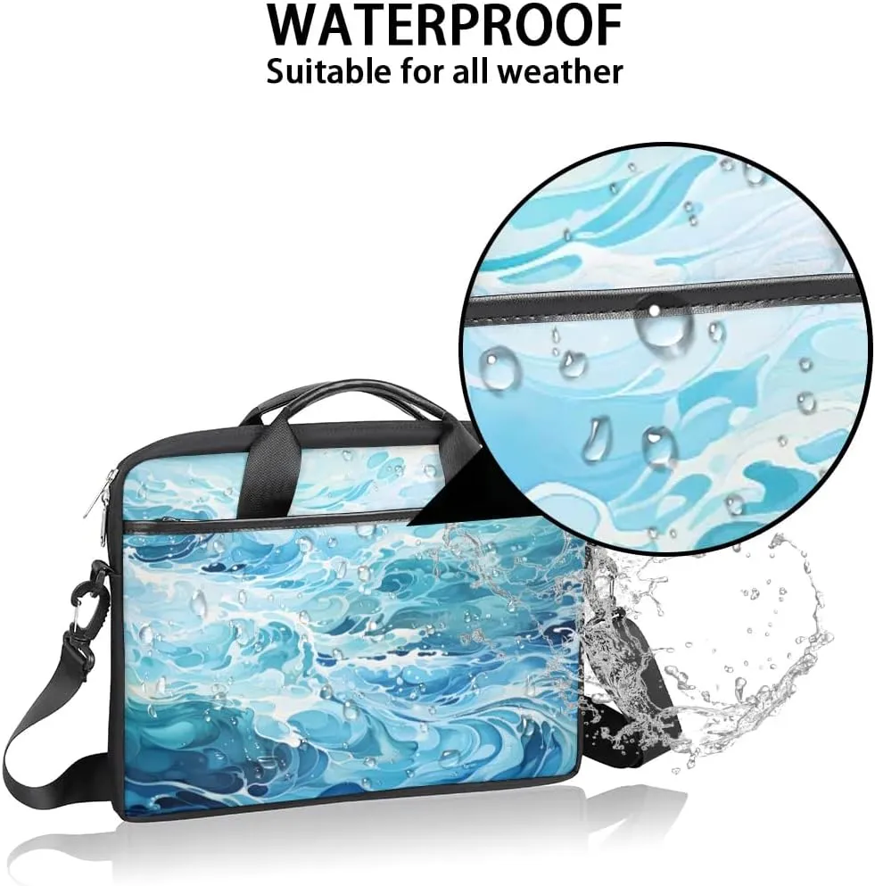 Sea Water Abstract 15 Inch Laptop Bag Laptop Shoulder Bag Computer Cases for Laptops or Tablets