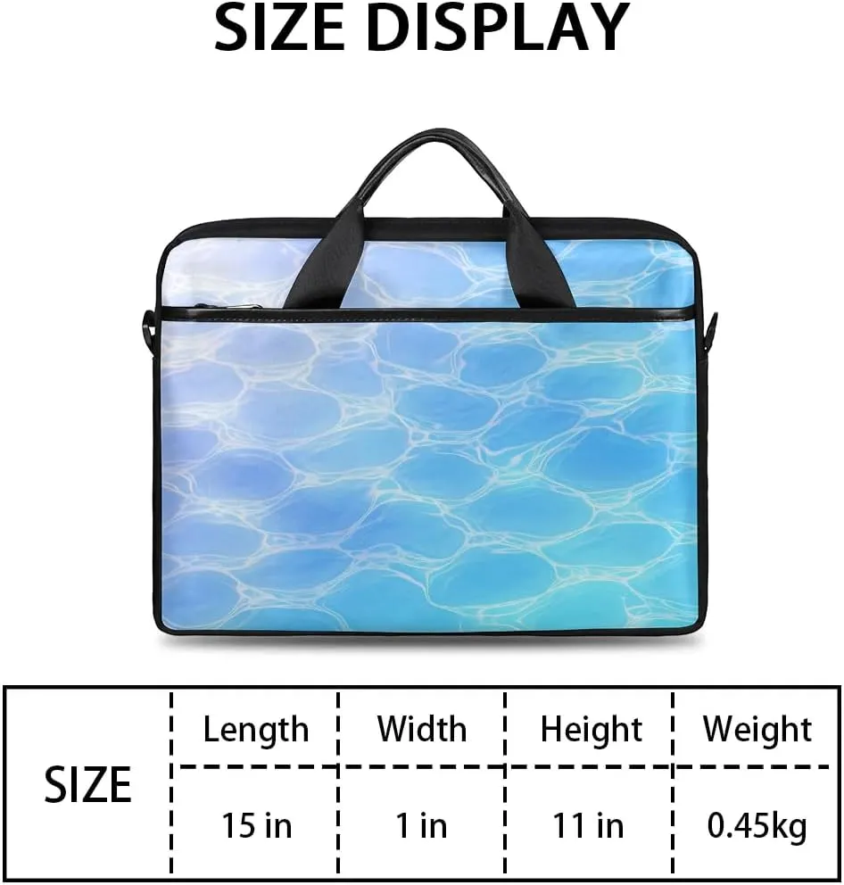 Sea Water Abstract 15 Inch Laptop Bag Laptop Shoulder Bag Computer Cases for Laptops or Tablets