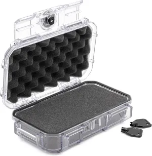 Seahorse 56 Portable Waterproof Hard Protective Micro Case with Accuform Foam - Mil Spec/USA Made / IP67 Waterproof/Lockable/Airtight/Smell Proof - for Hand Tools, Hobby Tools