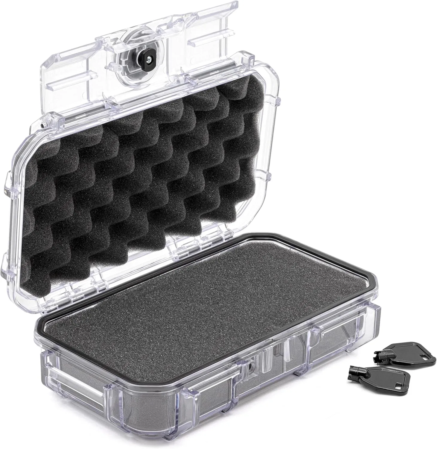 Seahorse 56 Portable Waterproof Hard Protective Micro Case with Accuform Foam - Mil Spec/USA Made / IP67 Waterproof/Lockable/Airtight/Smell Proof - for Hand Tools, Hobby Tools