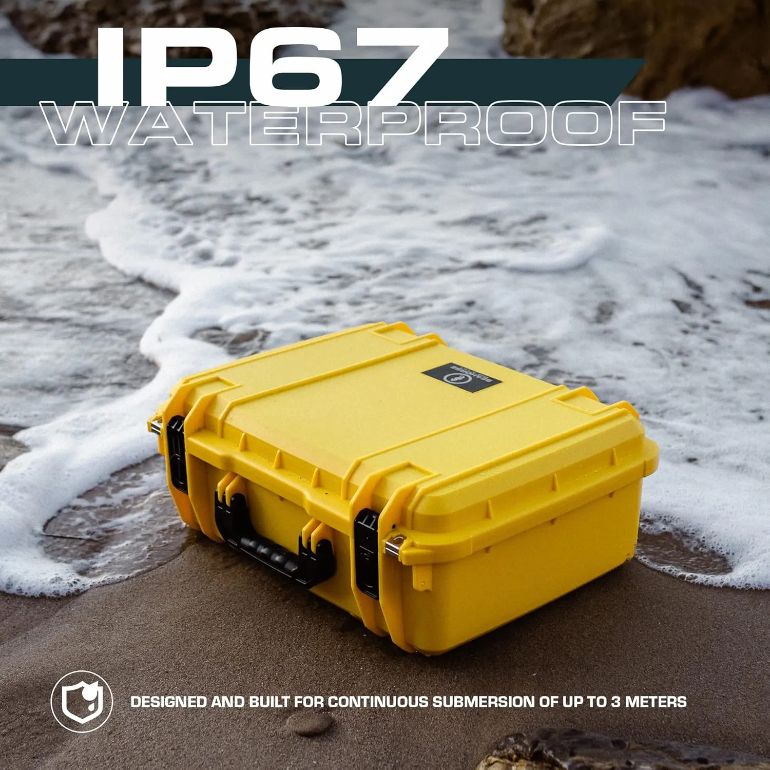 Seahorse 720 Heavy Duty Protective Dry Box Case with Accuform Foam - TSA Approved/Mil Spec / IP67 Waterproof/USA Made for Cameras, Firearms, Laptops, Consoles, VR, Drones