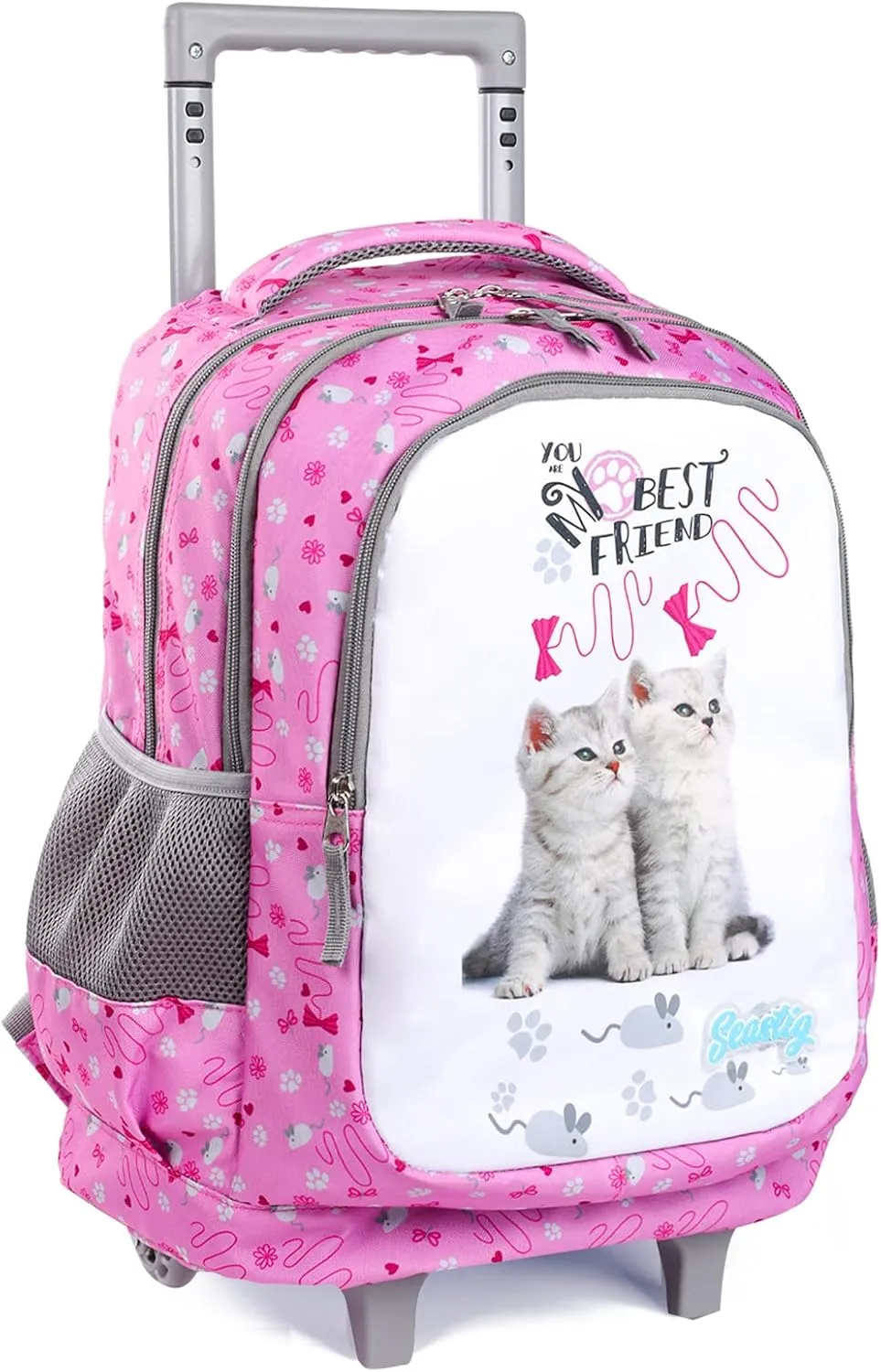 Seastig Kids Wheeled Backpack 18in Double Handle with Wheels
