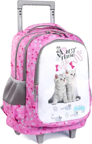 Seastig Kids Wheeled Backpack 18in Double Handle with Wheels