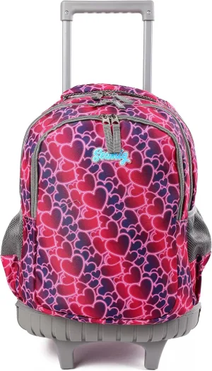 seastig Rolling Backpack Girls Boys 18in Wheeled Backpack Kids Backpack with Wheels School Travel Bag