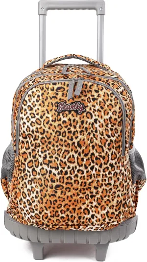 seastig Rolling Backpack Girls Boys 18in Wheeled Backpack Kids Backpack with Wheels School Travel Bag